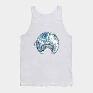 Decorated Indian Elephant Tank Top